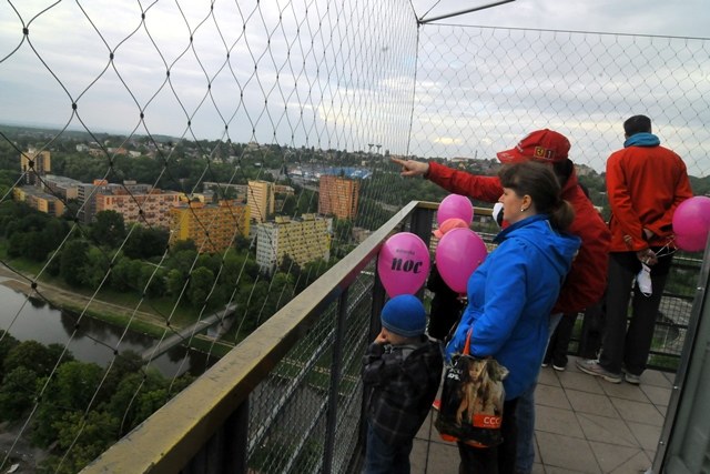 O návštěvu radniční věže byl velký zájem.