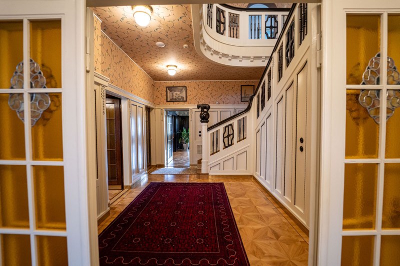 Přepychová vstupní hala Grossmannovy vily. Foto: Jan Vlček