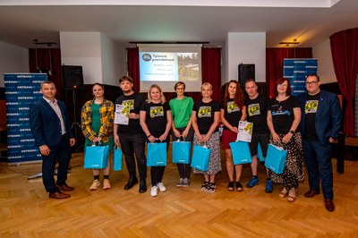 Ocenění těch nejlepších na závěrečném večírku v prostorách radniční restaurace. Foto: MMO