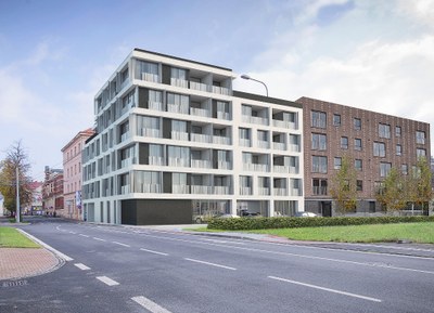 Rezidence Janáčkova na vizualizaci. 