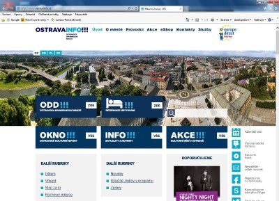 Hlavní stránka Ostravského informačního servisu, jak ji známe dnes. Na podzim by měla vypadat jinak.