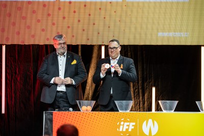 Losování skupin pro Mistrovství světa žen ve florbale 2025. Foto: Jiří Zerzoň