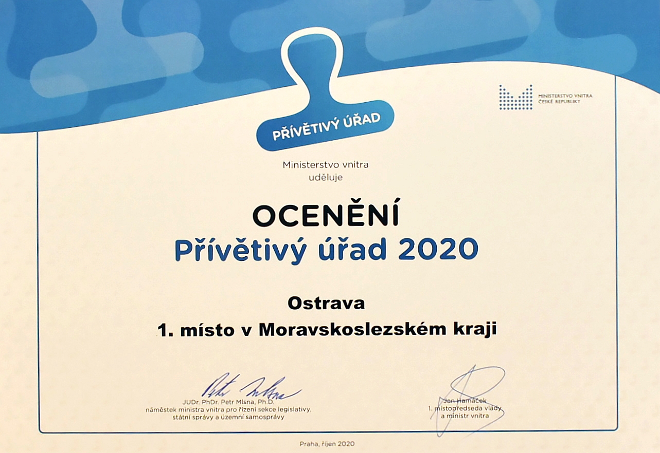 Certifikát. 