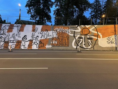 Výjev z ostravského muralu. Foto: MSK