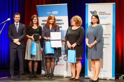 Předávání cen o Nejlepší projekt prevence kriminality na místní úrovni pro rok 2021 na téma Prevence kriminality v době pandemie.