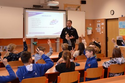 Jedna z preventivních akcí městské policie na téma bezpečnost v kyberprostoru. Foto: MPO