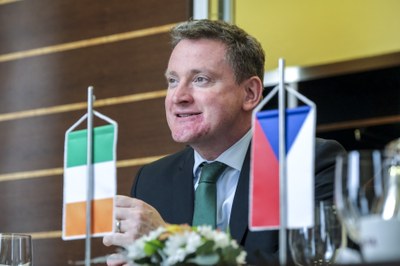 Irský velvyslanec v Ostravě. Foto: Adolf Horsinka