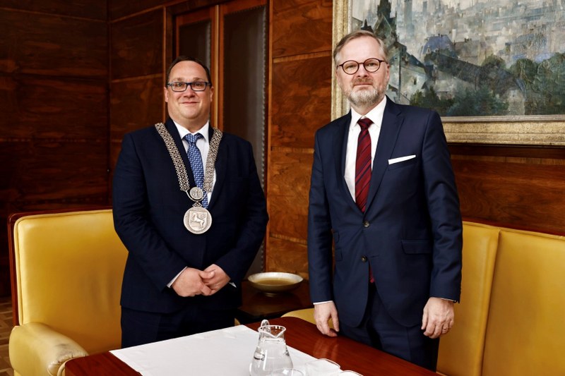 Ostravu navštívil premiér Petr Fiala Ostravu navštívil premiér Petr Fiala