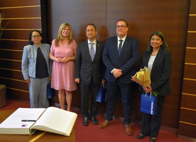 Z návštěvy filipínské delegace na radnici. Foto MMO