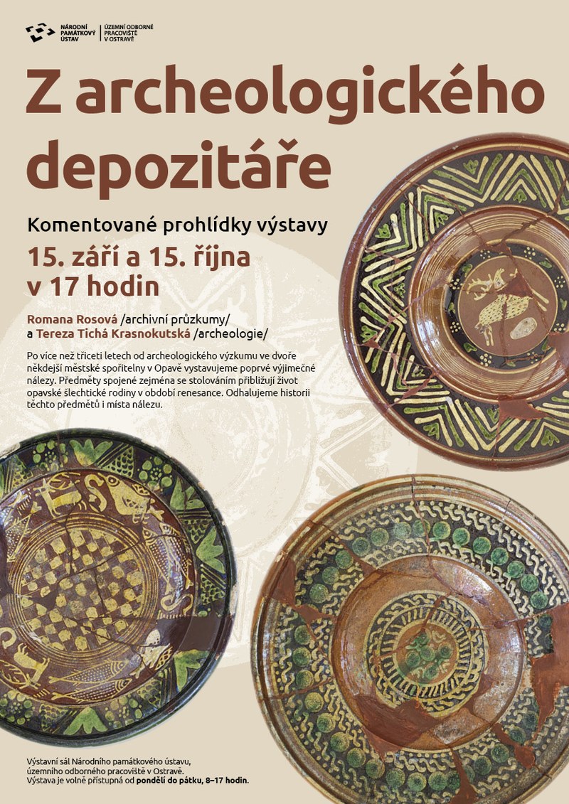 Památkáři zvou na komentovanou prohlídku jedinečných archeologických nálezů