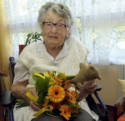 Helena Zahradníčková se dožila 100 let  FOTO: J. Urban
