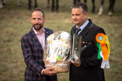 Přeborníkem městských policií České republiky v jízdě na koni se stal Miroslav Holý s koněm Aurelian z Městské policie Ostrava. Foto: Lukáš Kaboň