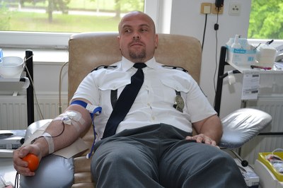 FOTO: Policisté v Ostravě darovali krev