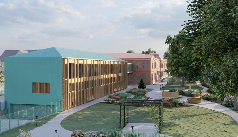 Vizualizace kompletní rekonstrukce Domova Magnolie, autor společnost MÍSTNÍ ARCHITEKTI s.r.o.