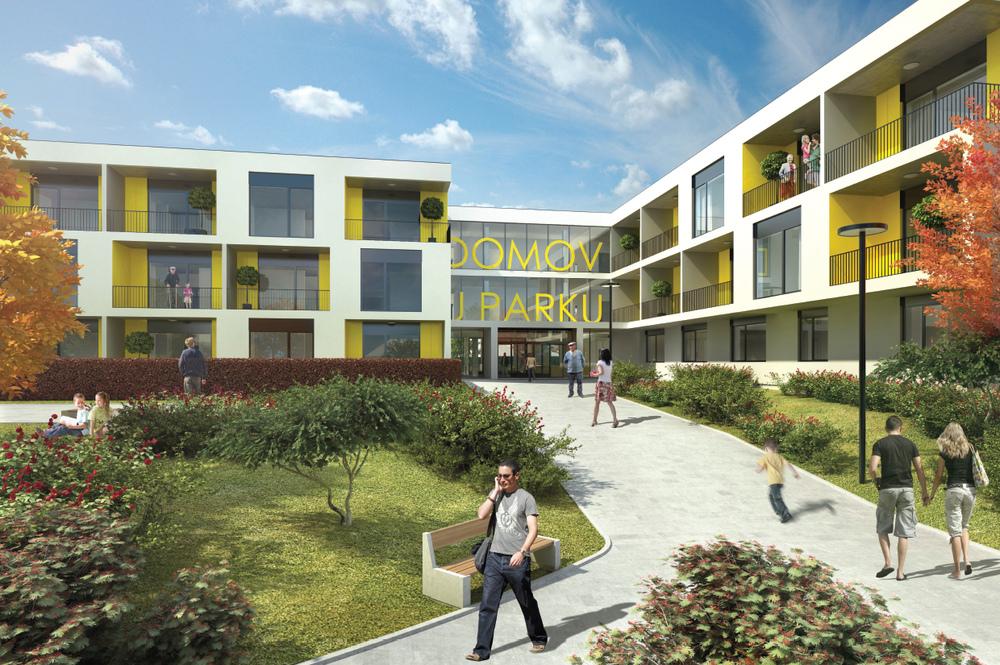 Vizualizace budoucí podoby Domova Hulváky, CHVÁLEK ATELIÉR s.r.o. Vizualizace budoucí podoby Domova Hulváky, CHVÁLEK ATELIÉR s.r.o.