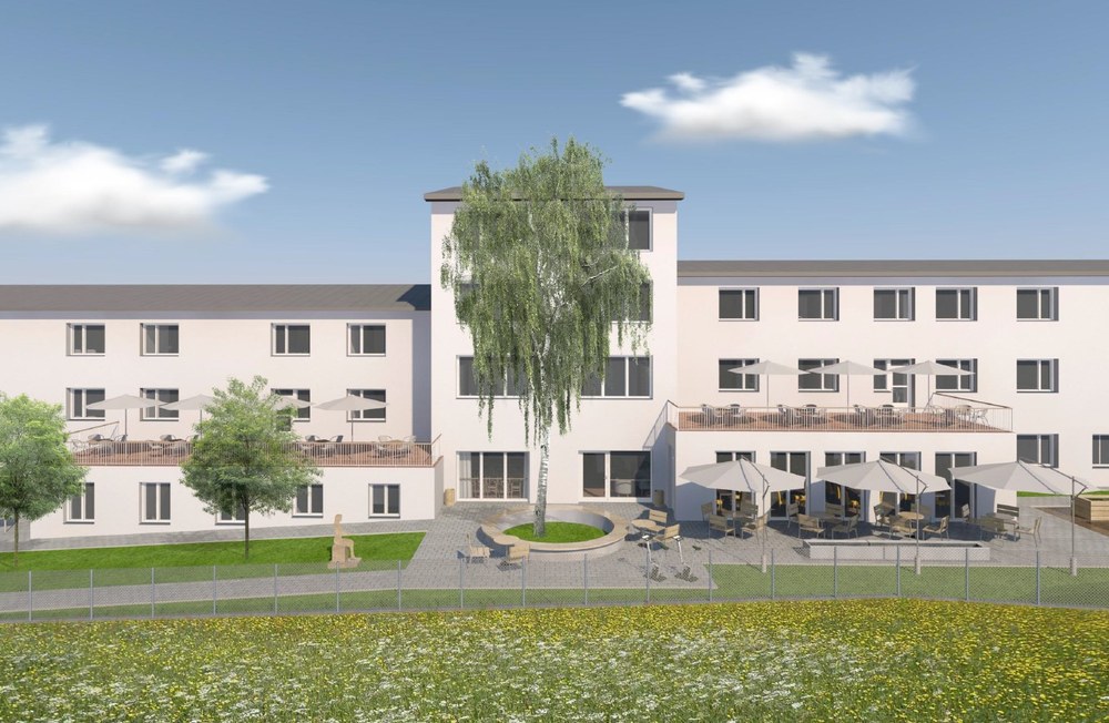 Vizualizace rekonstrukce a přístavby Domova IRIS, autor společnost ATELIER 38 s.r.o. Vizualizace rekonstrukce a přístavby Domova IRIS, autor společnost ATELIER 38 s.r.o.