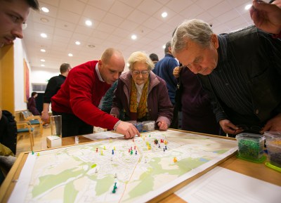 Porubané pracují s mapou, v níž označují priority. Foto: ÚMO Ostrava-Poruba