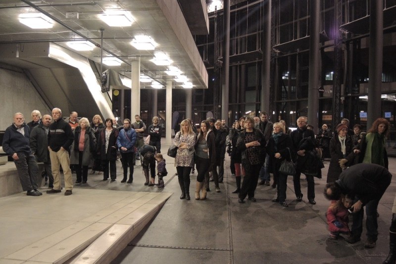 Na vernisáži výstavy Galerie města Ostravy v aule Gong. Foto: J. Urban