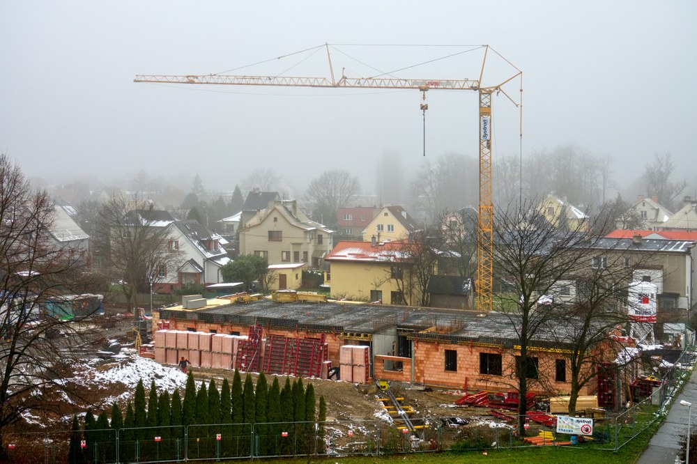 Z výstavby nového Dětského centra Domeček. Foto: Boris Renner