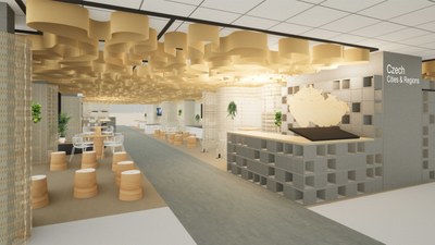 Expozice Czech Cities  & Regions na MIPIM. Zdroj: JA Architects