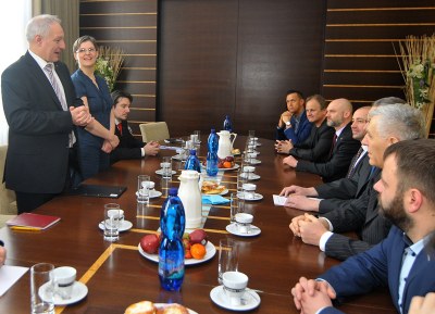 Pracovní setkání se zástupci Katovic zahájil náměstek primátora Zbyněk Pražák. Foto: J. Urban