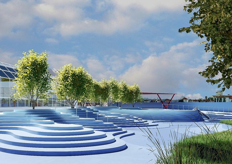 Rekonstrukce vnese do předprostoru nové prvky, připomínající svou podobou vlnobití