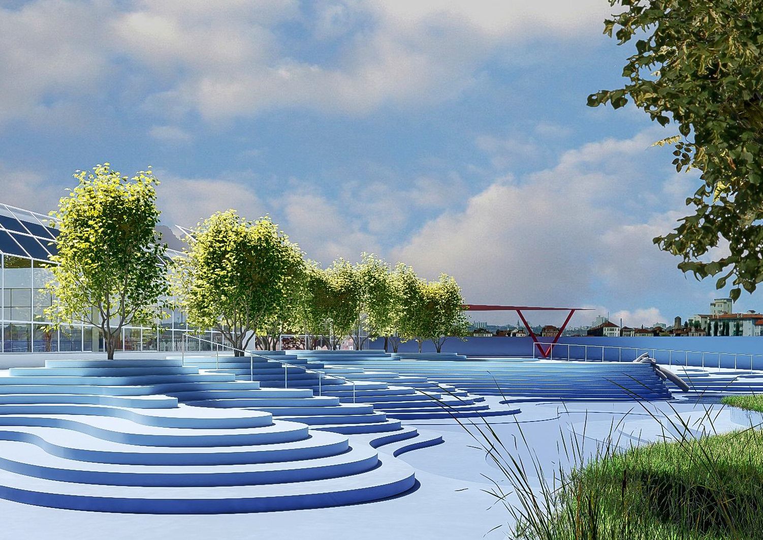 Rekonstrukce vnese do předprostoru nové prvky, připomínající svou podobou vlnobití