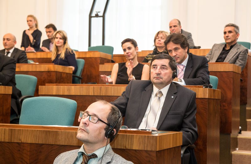 Pohled do velkého radničního sálu.