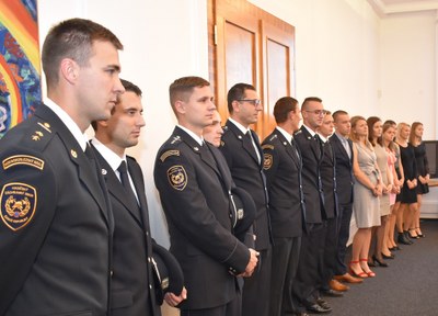 Úspěšní hasiči a hasičky na ostravském magistrátu. Foto: René Stejskal