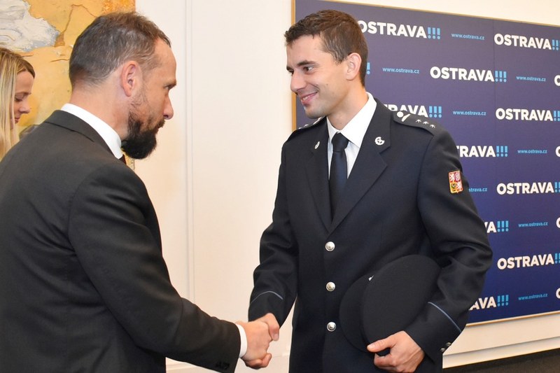 Primátor Tomáš Macura poblahopřál úspěšným reprezentantům. 