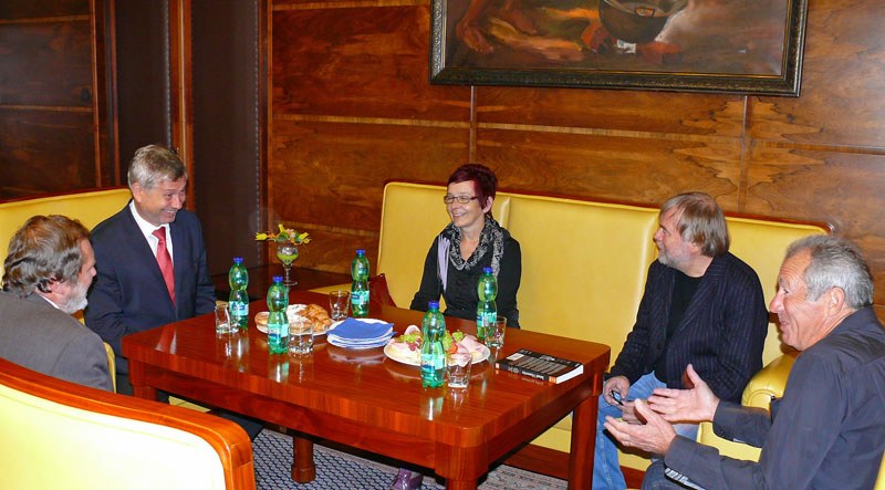 Přijetí v pracovně primátora Petra Kajnara