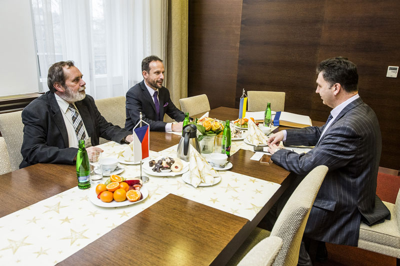 Přijetí u primátora Ostravy Tomáše Macury.