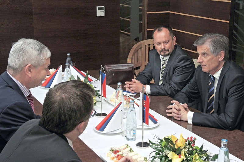 Přijetí velvyslance u primátora.