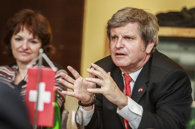 Primátor přijal velvyslance Švýcarska Primátor přijal velvyslance Švýcarska