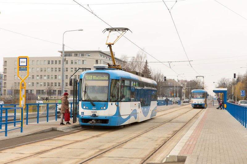 Zastávka Krajský úřad po rekonstrukci