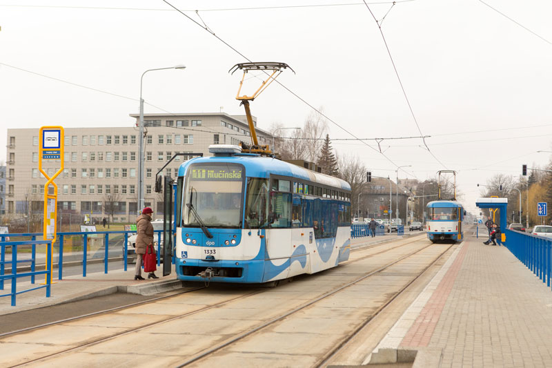 Zastávka Krajský úřad po rekonstrukci