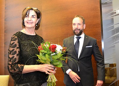 Velvyslankyně Barbara C. Richardson s primátorem Tomášem Macurou. Foto: René Stejskal 