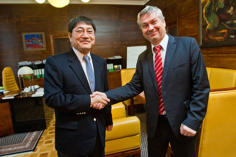 Kim Jun-Ha a Petr Kajnar