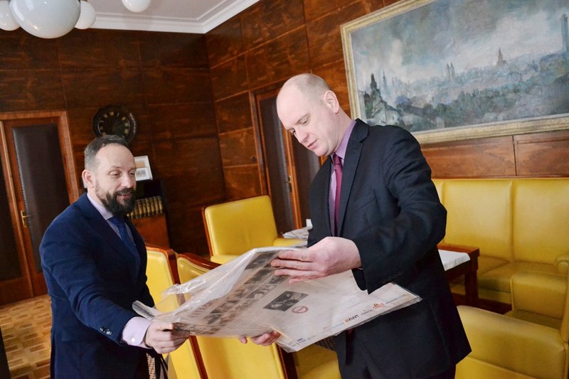 Setkání s generálním konzulem Januszem Bilskim. 