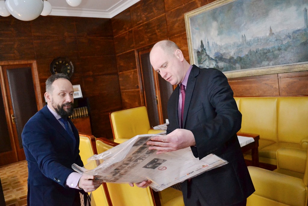 Setkání s generálním konzulem Januszem Bilskim. 