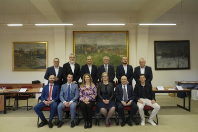 Společného jednání se zúčastnil také ostravský primátor Jan Dohnal (první stojící zleva). Foto: Organizátoři setkání