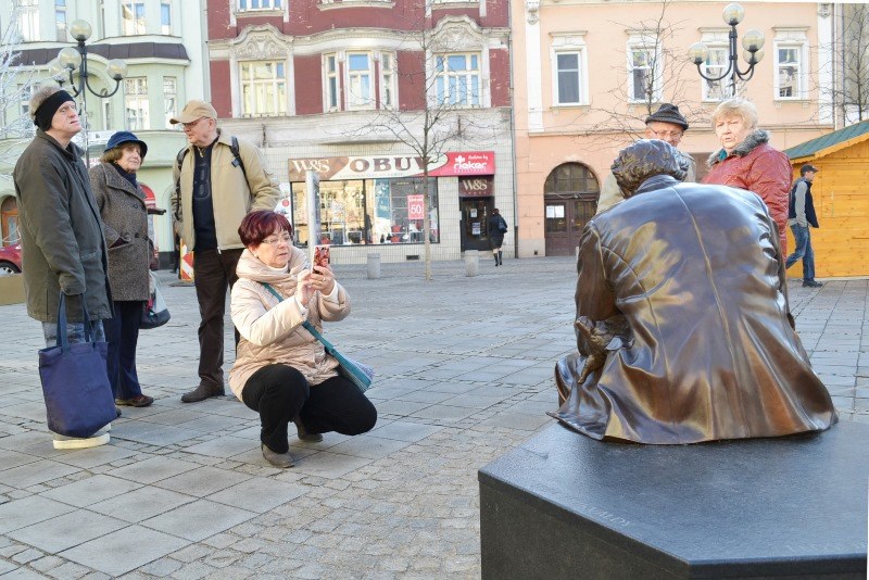Socha se rychle stala ostravskou atrakcí. 