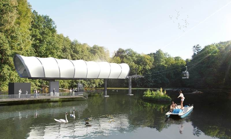 Zastávka v Zoo Ostrava.