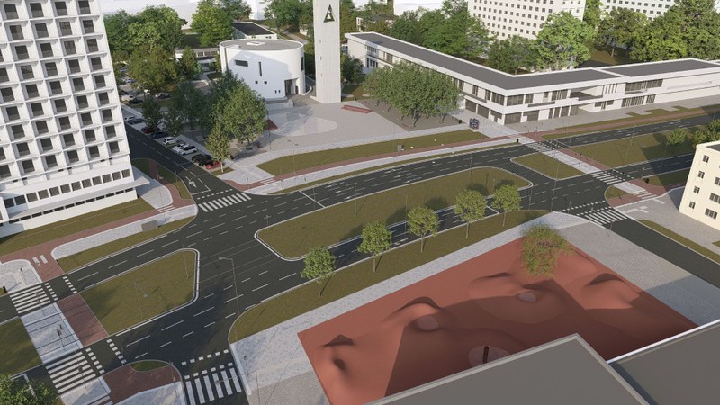 Celkový pohled na zasazení předprostoru