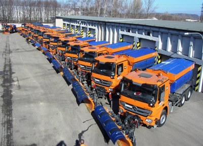 Sypače Ostravských komunikací prošly první zatěžkávací zkouškou. Ilustrační foto