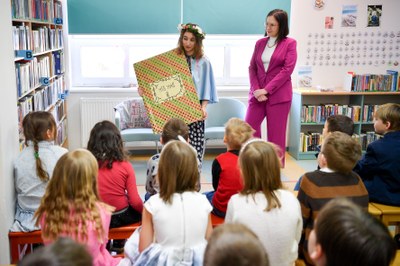 K pasování na čtenáře patřil také zábavný program. Foto: Lukáš Kaboň