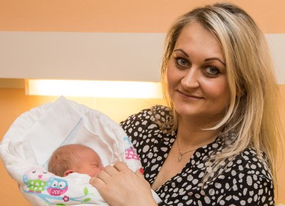 Valentýnka Borsuková s maminkou Andreou. Foto: L. Kaboň