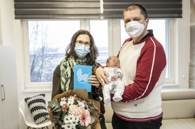 První malý Ostravan roku 2021 se jmenuje Mikuláš. Foto: Jiří Zerzoň