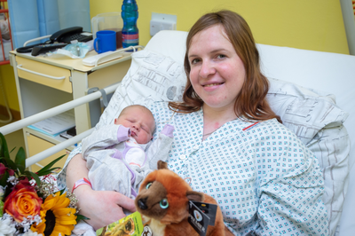 Nikolka je prvním ostravským občánkem roku 2020. Foto: Lukáš Kaboň.