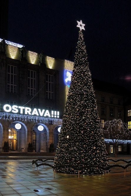 Vánoční strom na Prokešově náměstí